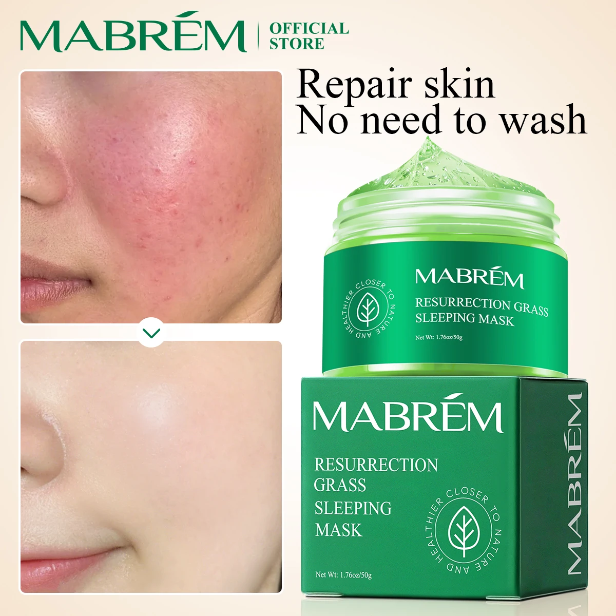 

Plant moisturizing mask anti-aging moisturizing whitening skin care rejuvenating cream