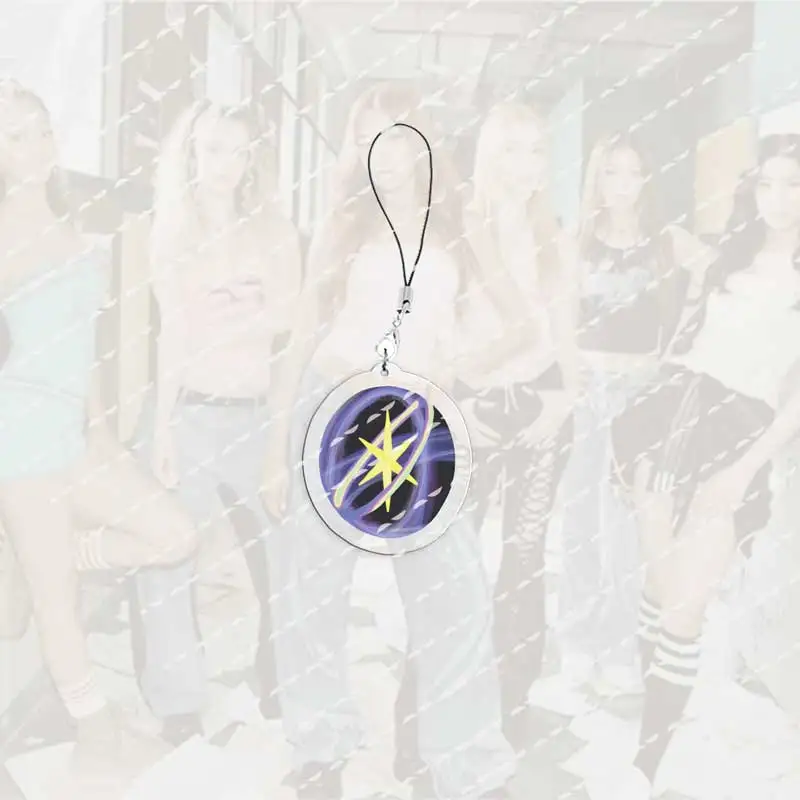 الاكريليك Katseye الهاتف المحمول سحر دانييلا لارا ميغان مانون صوفيا Yoonchae قلادة صغيرة سلسلة هواتف المفاتيح المشجعين الهدايا