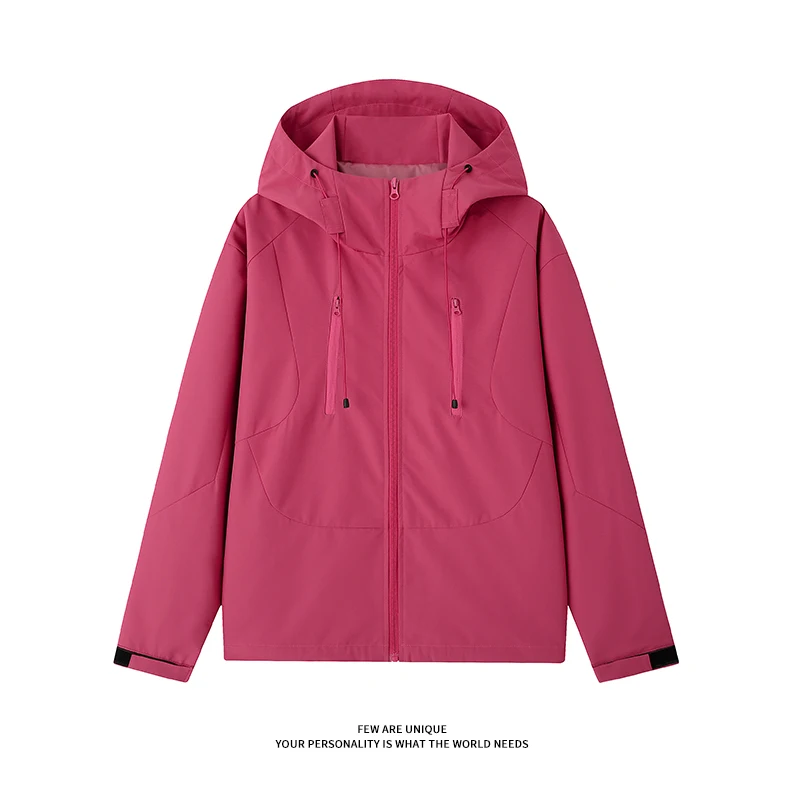 

Unisex Solid Color Windproof Workwear Jacket - Loose Fit Workwear Windbreaker for Outdoor Travel​ Windproof, Waterproof Jacket