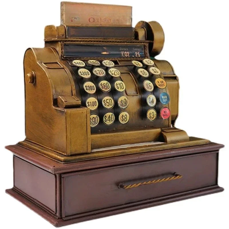Gift nostalgic Republic of China style old-fashioned objects American retro cash register model ornament decoration