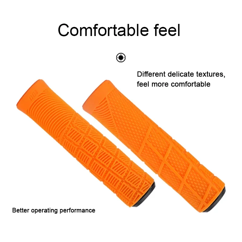 1pair MTB Silicone Bicycle Handlebar Grips Mountain Bike Grips BMX Fixie Bike Soft Grips Shockproof Cycling Parts Accessories view 4