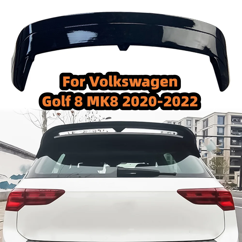 

For Volkswagen Golf 8 MK8 2020 - 2022 CS Style Glossy Black Car Rear Trunk Lid Car Spoiler Wings Tuning Exterior Accessories