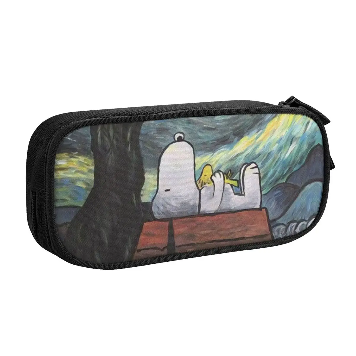 Custom Vincent Van Gogh School Pencil Cases Girls Boys Big Capacity Art Painting Pencil Box Students Stationery