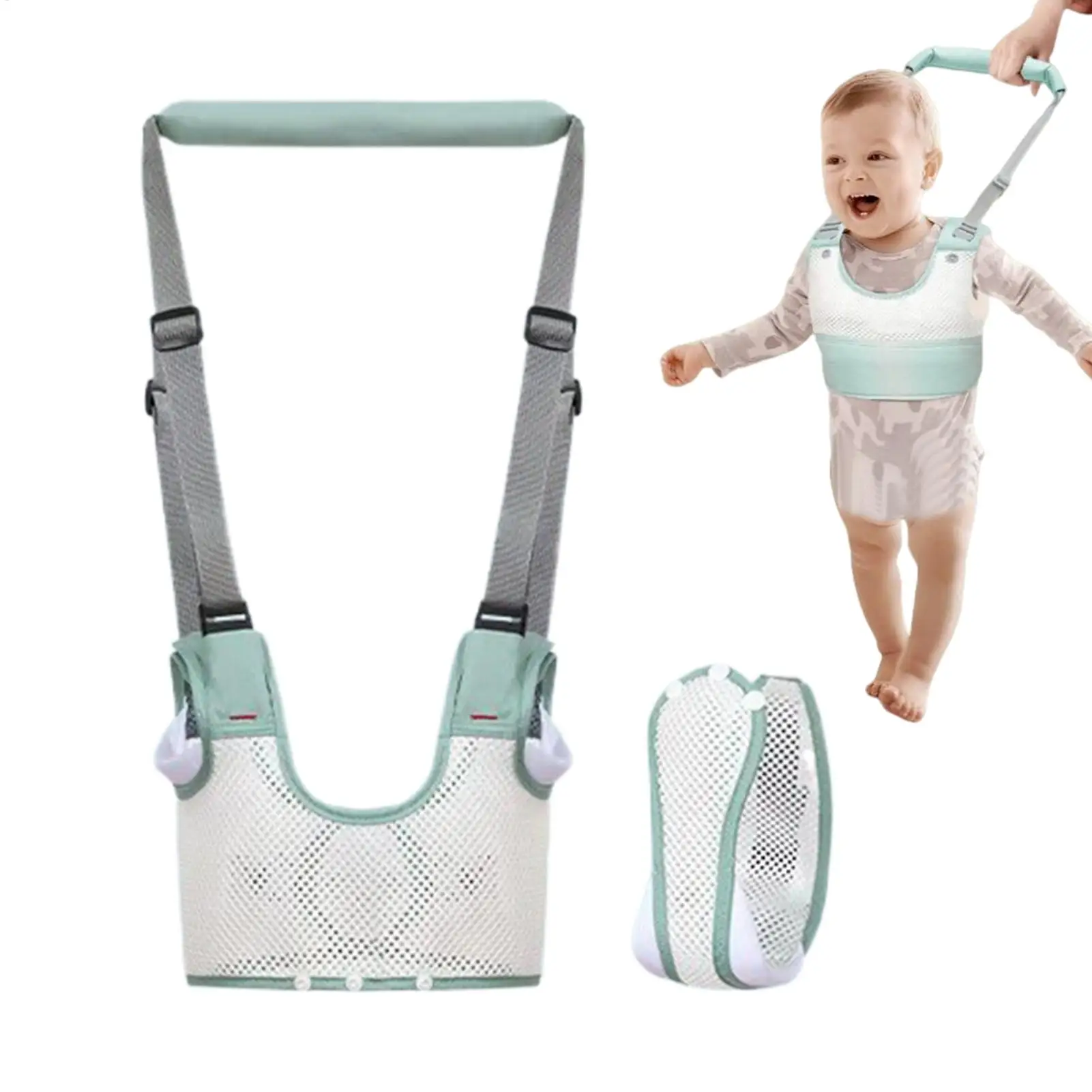 

Baby Walking Harness Handheld Kids Walker Helper Breathable Safety Kids Reins for Daycare Centers Outdoor Play Home Early