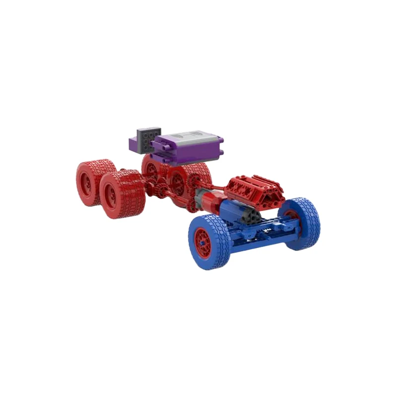 MOC Technical Log Loader Timber Transport Truck Crane Grab Heavy Engineering Vehicle Building Blocks Bricks Toy Model Gift