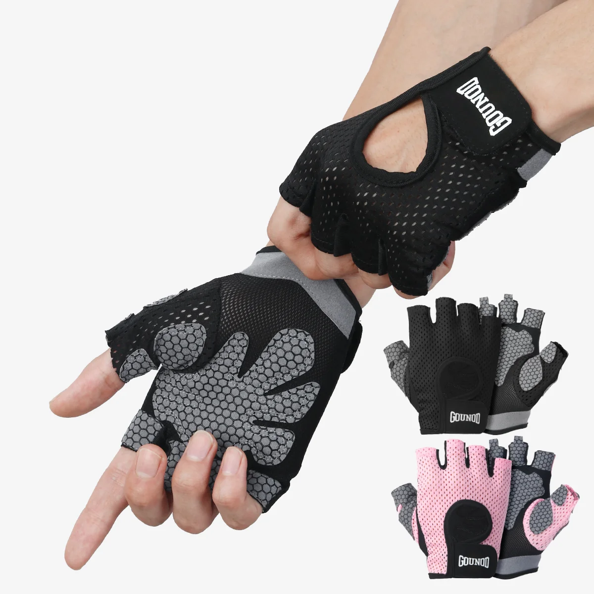 Professional Gym Fitness Breathable Anti-Slip Women Men Half Finger Summer Fishing Cycling Fingerless Gloves Female Bicycle Bike