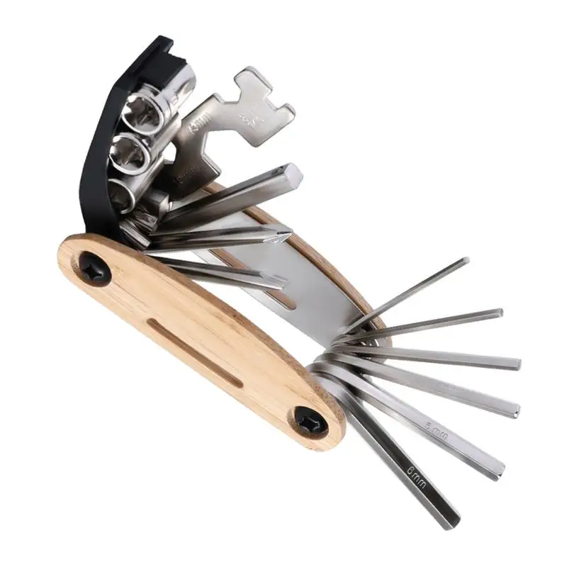 Bicycles Multi Tool Bicycles 16-in-1 Multitool Accessories Bikes Repair Tool Ergonomic Mountain Bikes Multi Tool Portable Bikes