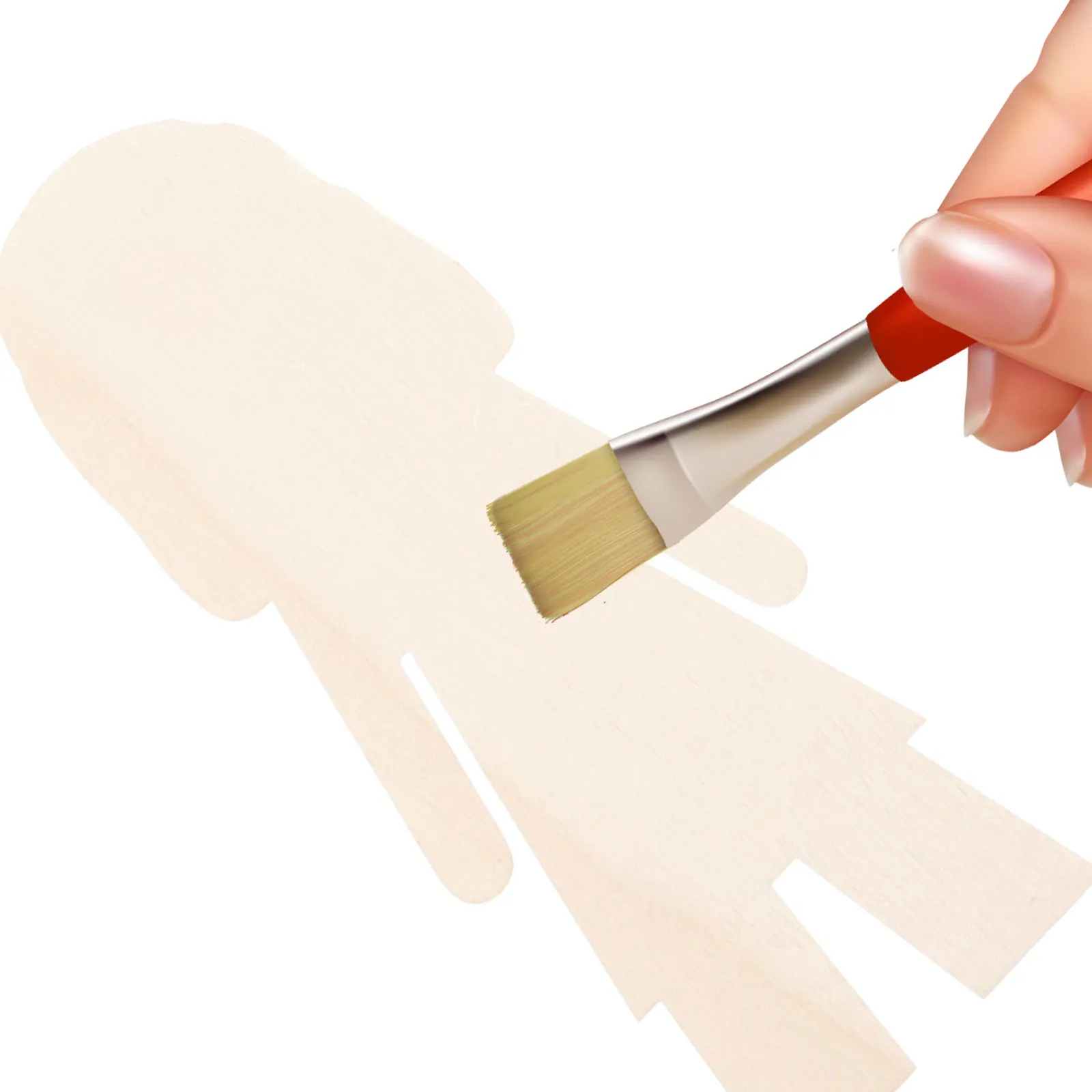 

20Pcs Unfinished Wooden Cutouts Wood Shapes for Crafts DIY Painting Decorating Wedding Party Hanging Craft Supplies