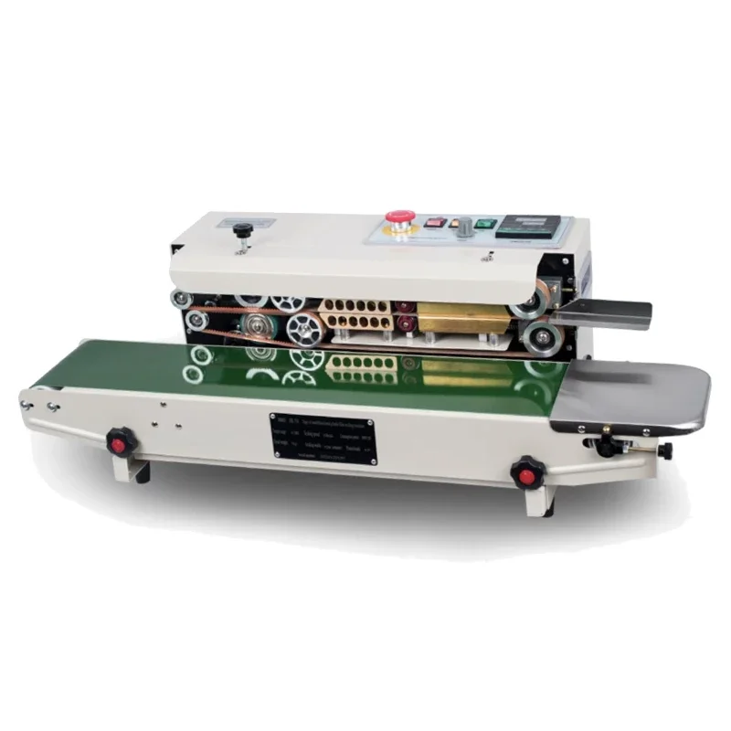

Schlenor FR-770 continuous stand vertical band sealer plastic PP PE small package bag pouch sealing machine