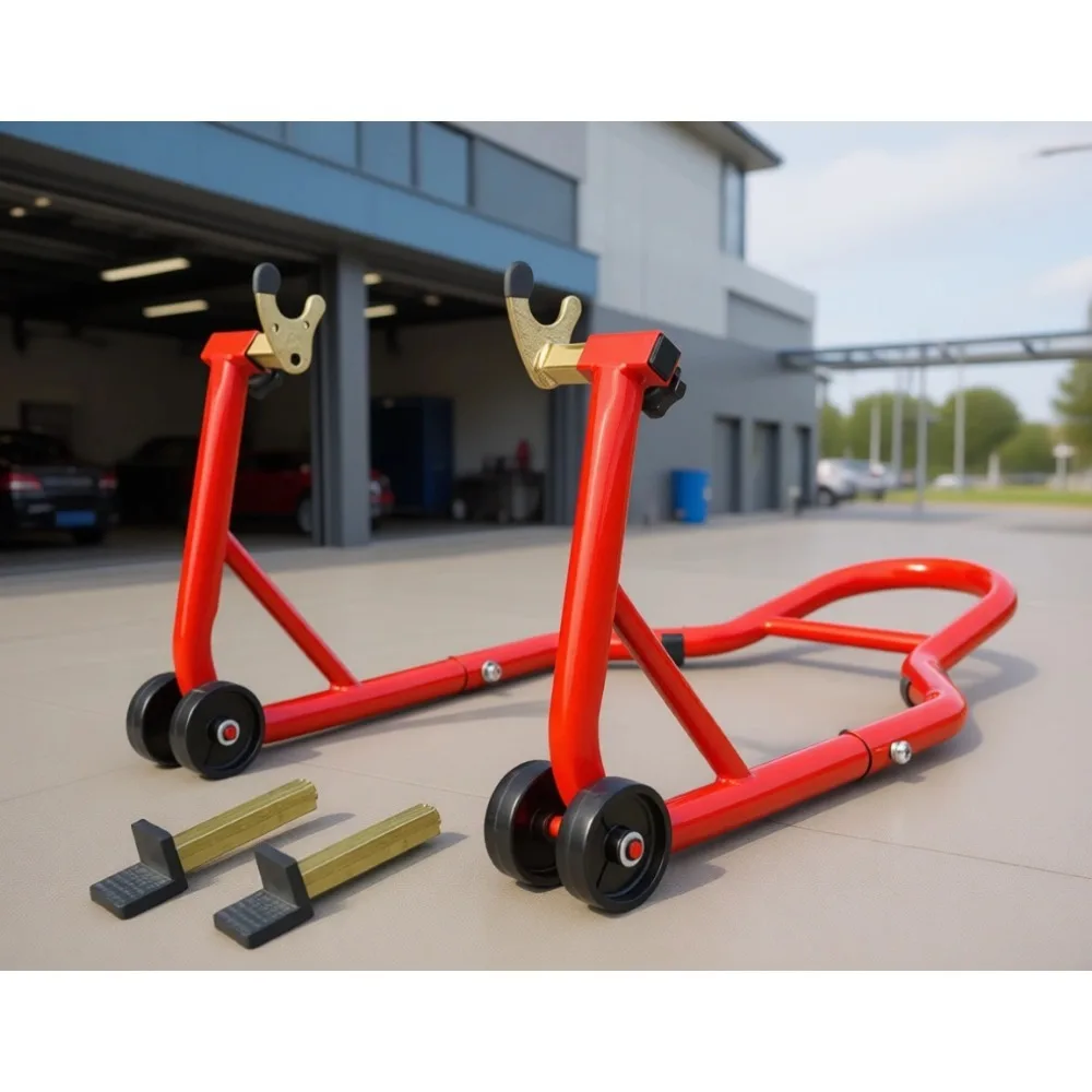 

Усиленная регулируемая подставка для мотоцикла (до 227 кг) для подъема переднего и заднего колеса спортивных мотоциклов