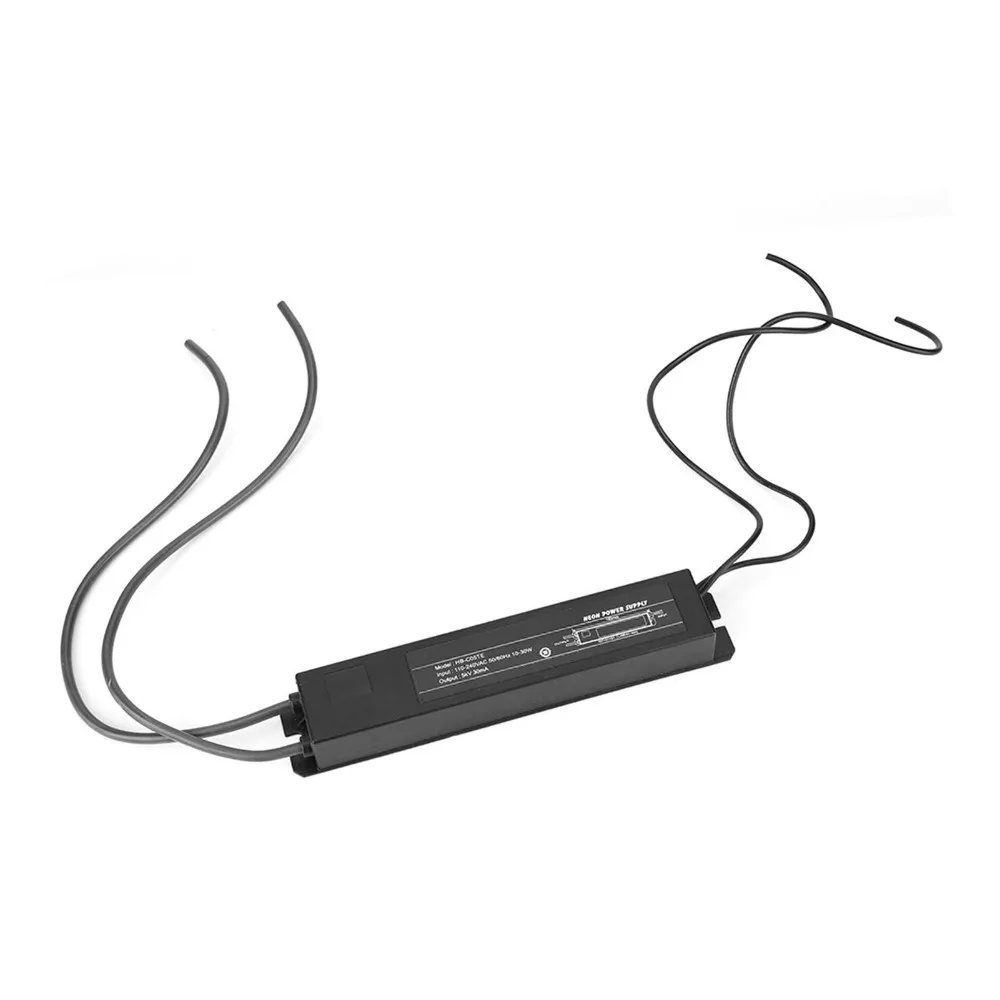 

Трансформатор для неоновых ламп HB C05TE, 110-240В переменного тока, 10-30Вт, электронный трансформатор с защитой от неисправностей, 5кВ, 30мА