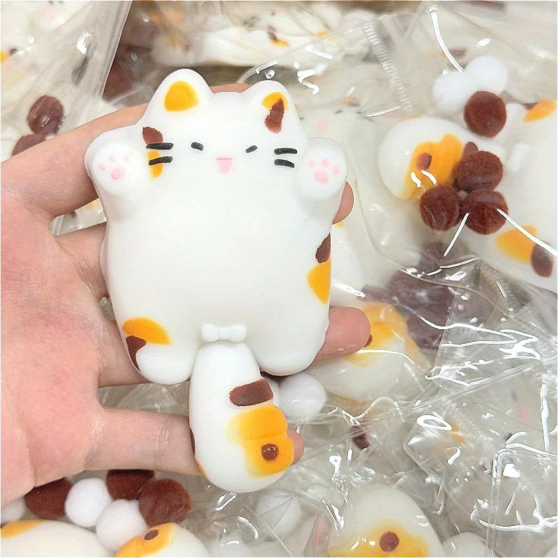 GUBU Fabriqué des jouets à presser pour chat et œufs mignons – Matériau TPR doux et à rebond lent, cadeau unique pour les enfants, parfait pour les anniversaires, les vacances