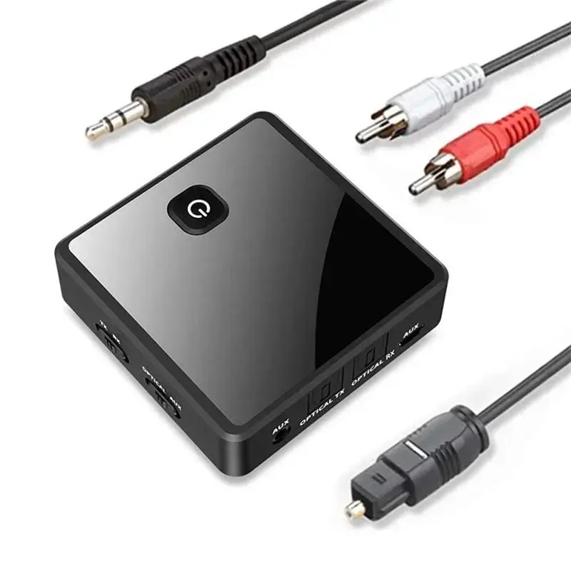 

A01K-Bluetooth аудиопередатчик-приемник, беспроводной аудиоадаптер AUX Optical для динамиков