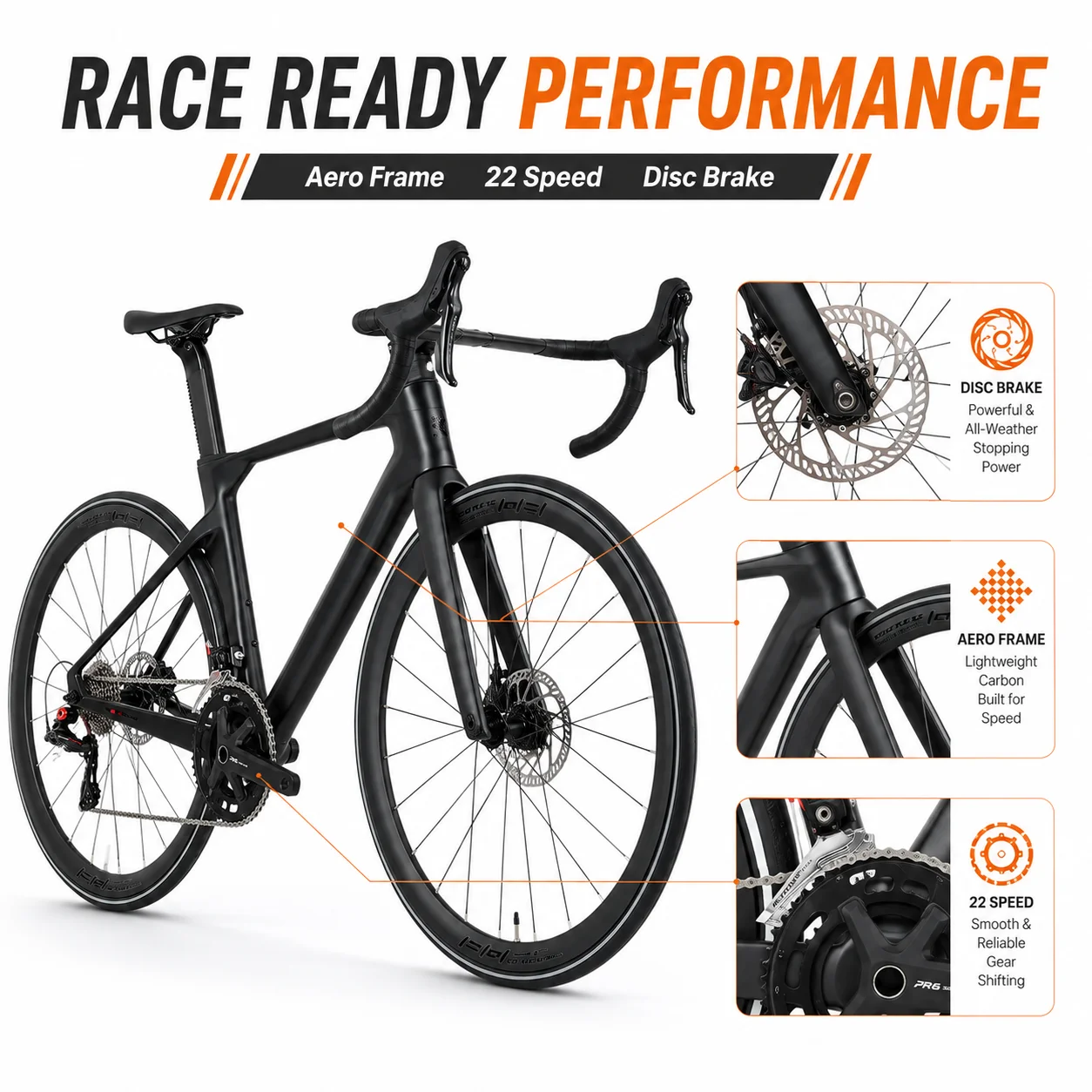 دراجة طريق R10 Pro من ألياف ال - مراجعة Carbon Fiber Road Bike Frame Aero وسعره