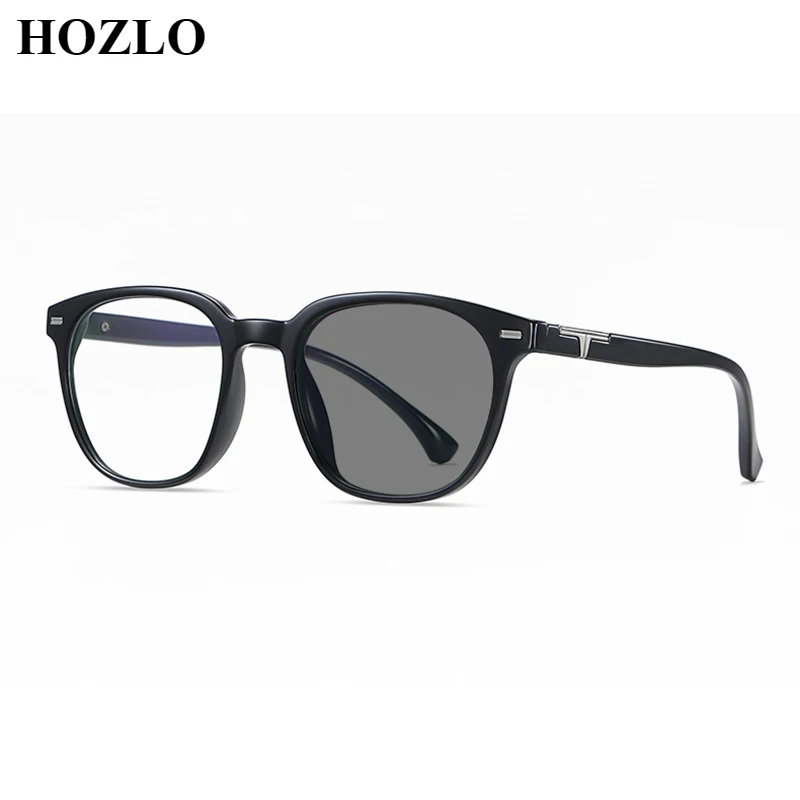 

Unisex Retro TR90 Large Frame Photochromic Myopia Glasses Women Nearsighted Sunglasses Men Driving Fishing Spectacles 0,-1.0~-6