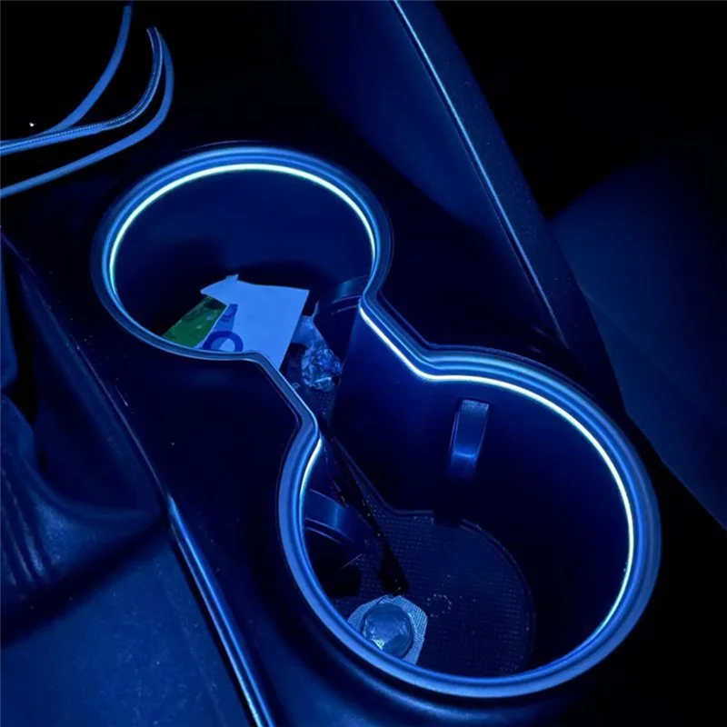 

For Toyota Camry 8Th Xv70 2018 2019 2020 2021 2022 2023 LED Cup Holder Interior Lamp Ice Blue Car Atmosphere Light