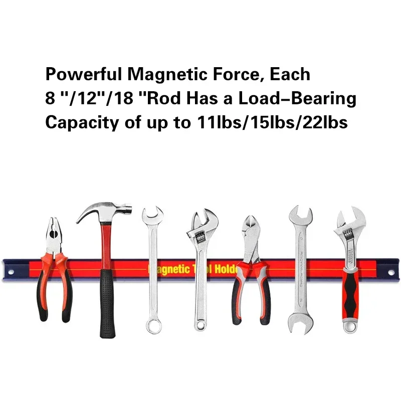 Heavy-duty Magnet Tool Bar Strip Rack,Magnetic Tool  Holder,Wrench Organizer Wall Mounted Storage Tool Bar Strip Rack Space-Save