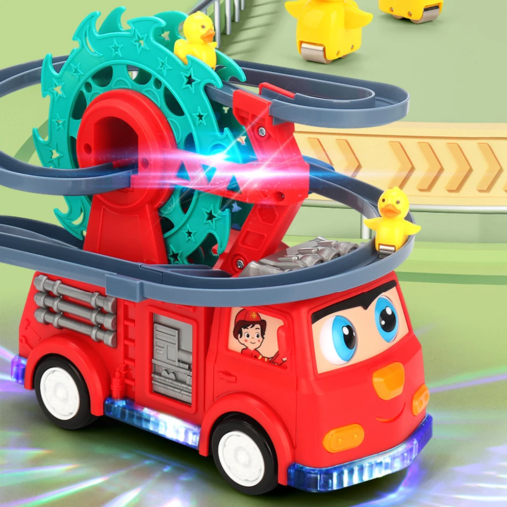 動物の階段登りおもちゃ 電動トラック スライドおもちゃ 組み立てデザイン 運動実践スキル 電池式 男の子 女の子向け