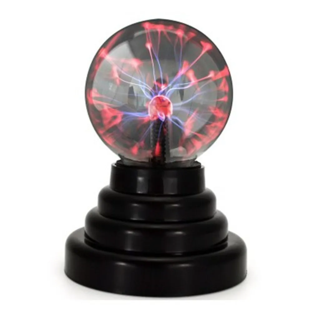 Luz iônica estática mágica, bola relâmpago, luz noturna, atmosfera, USB, 3"