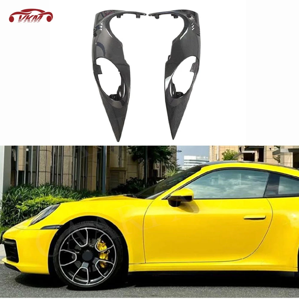 

Передний бампер автомобиля из углеродного волокна, боковые крылья, разделители плавников, спойлер для Porsche 992 2021-2024, комплекты кузова крыльев, аксессуары FRP