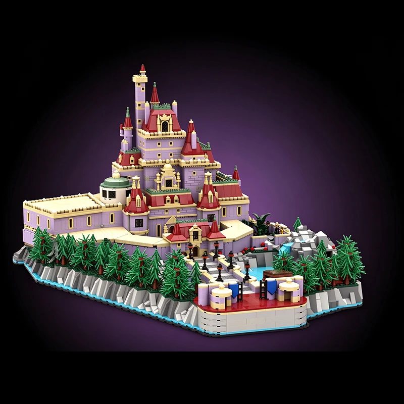 City Street View Model MOC Building Bricks Mini Castle Diorama Modular Technology Gifts Holiday Assemble Toys Suit Display
