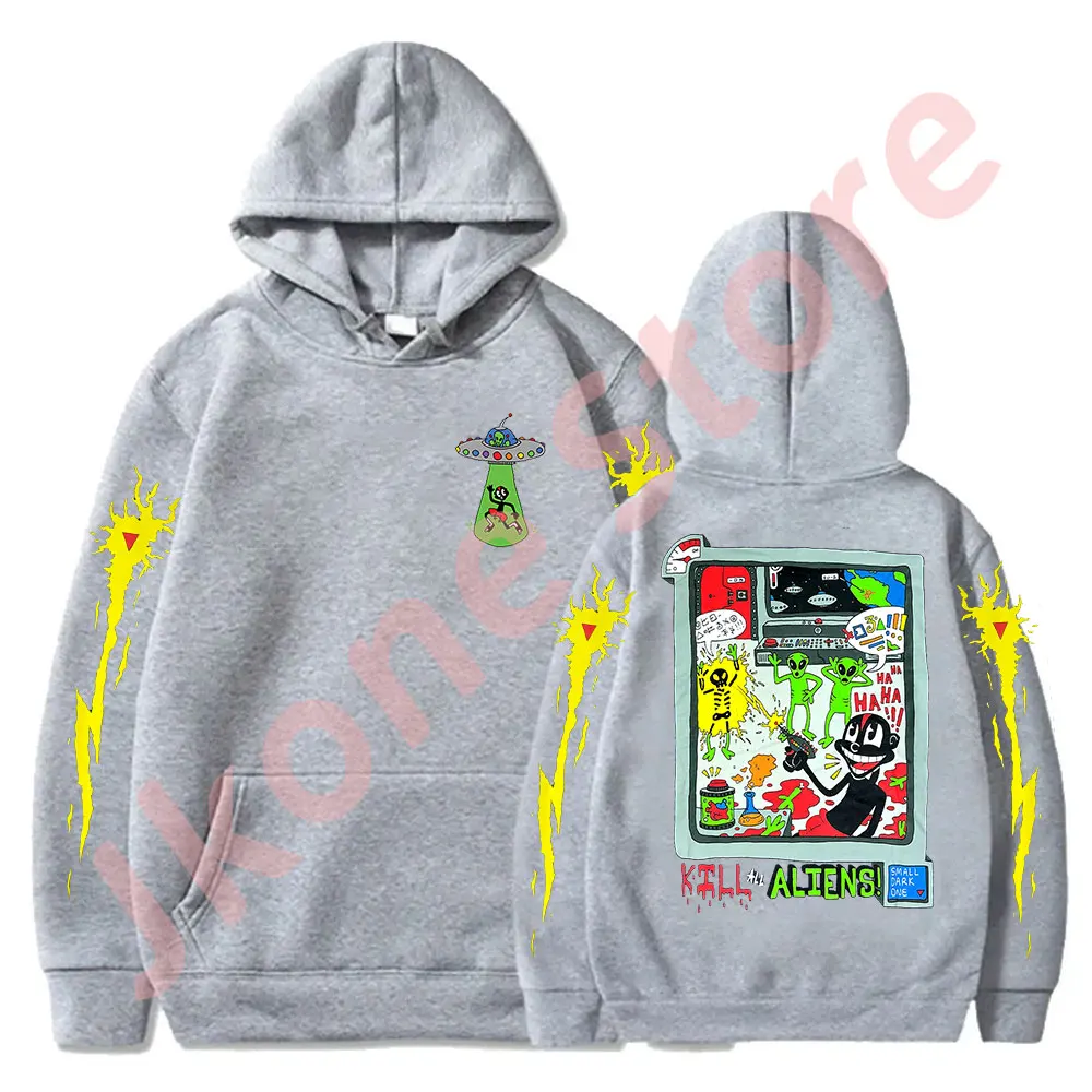 Lil Darkie First Contact Hoodies Rapper Tour Merch Pullovers Women Men Fashion Casual Streetwear Sweatshirts