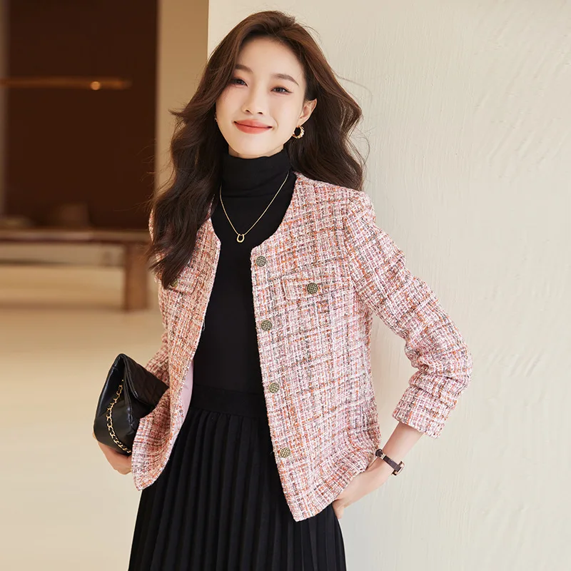 Women's Tweed Coat 2026 New Spring/Autumn Short Fragrant Women's Top