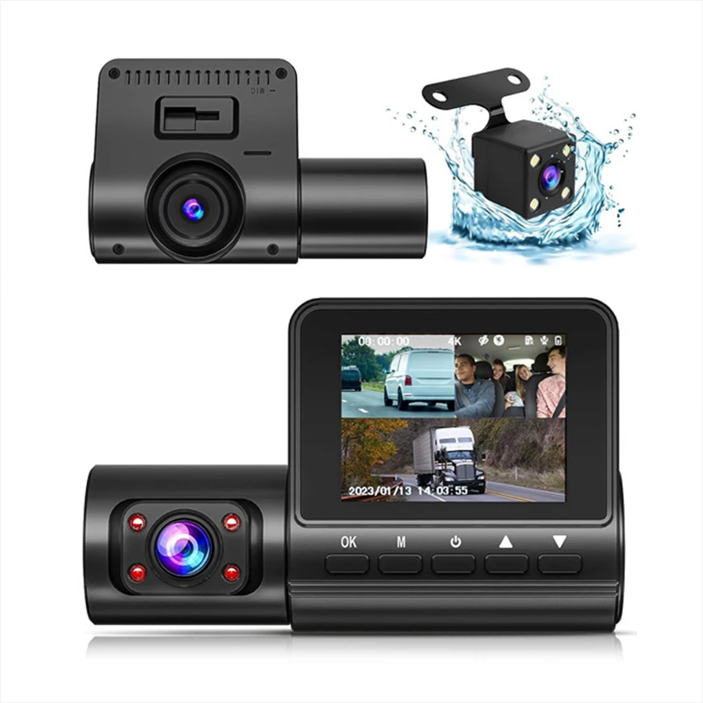 Enhanced Safety With Car Video Camera Dash Cam Night Visions Loop Recording Dash Cam Front And Rear