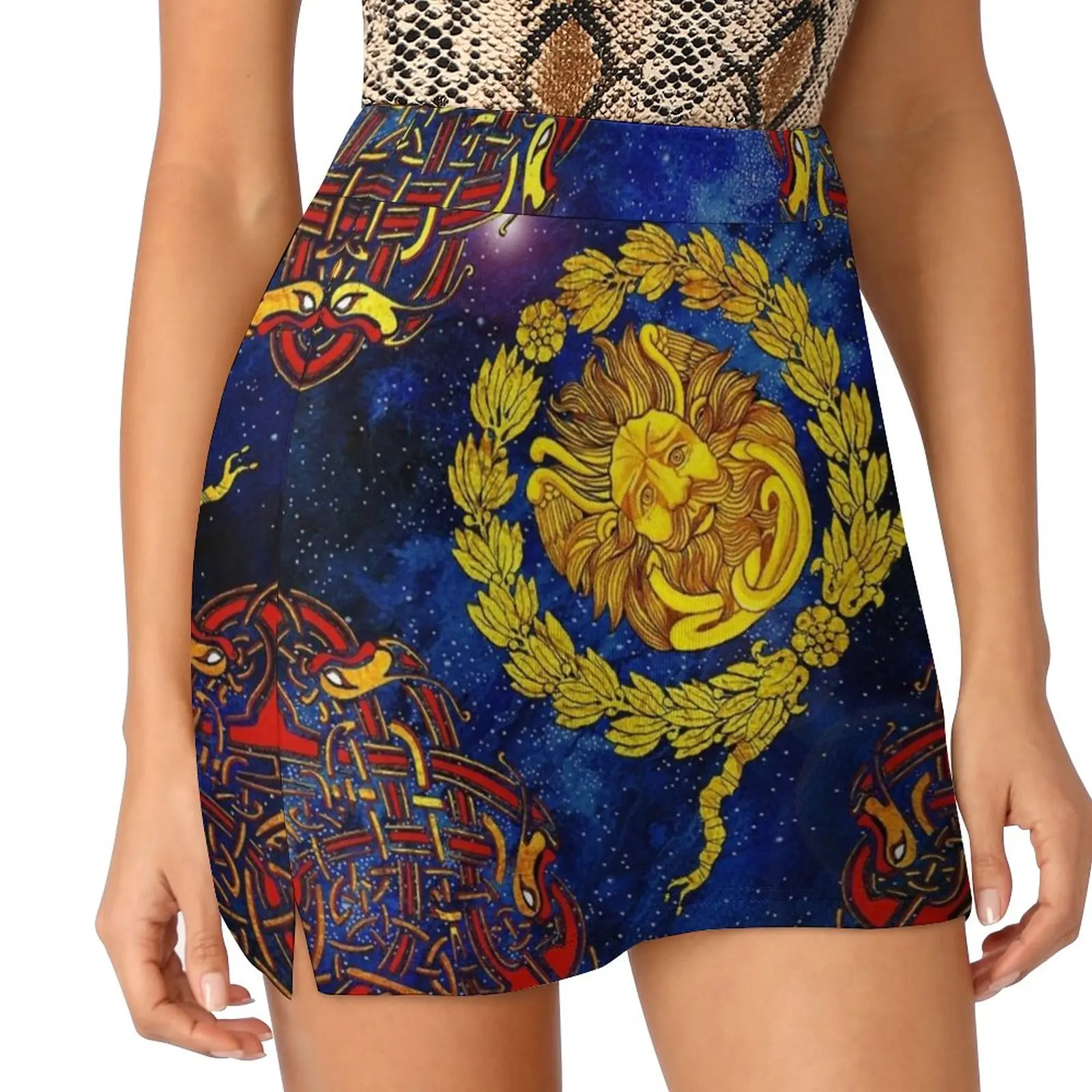 Aquae-Sulis Belenos Scarf By Stuart Littlejohn Women's skirt Mini Skirts A Line Skirt With Hide Pocket Stuart Littlejohn Aquae
