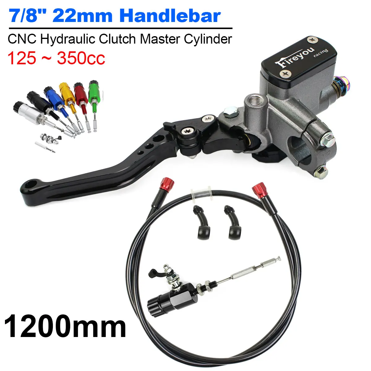 

Motorcycle Hydraulic Clutch Kit Brake Lever Master Cylinder Knitting Oil Hose Brake Pump For Yamaha Kawasaki Honda Suzuki Motos