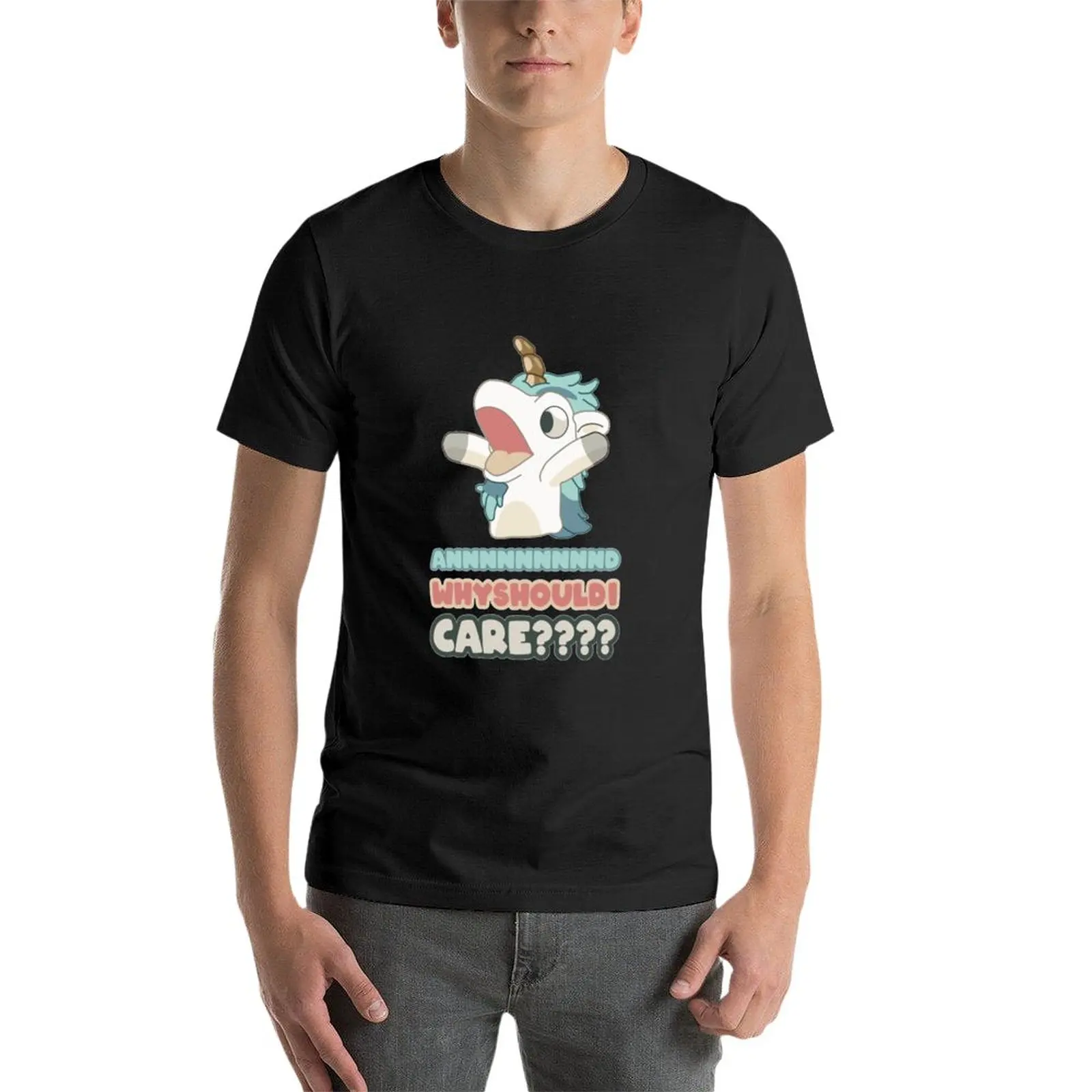 New Unicorse Why Should I Care T-Shirt custom t shirt vintage clothes graphic t shirt mens vintage t shirts