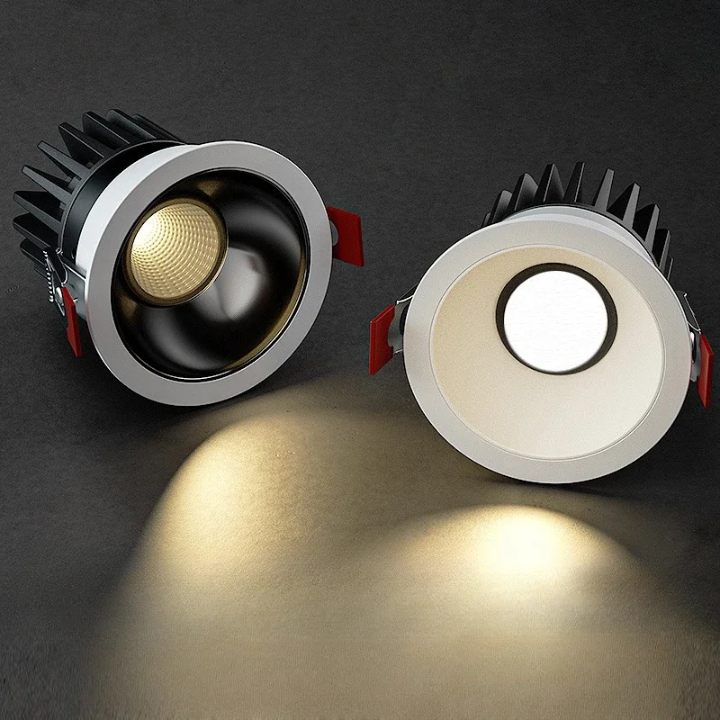 

7W 12W 15W Recessed Anti-Glare LED Downlight Dimmable Recessed Ceiling Light for indoor kitchen bedroom led Spot light