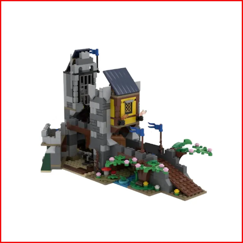 

Новинка в наличии: набор строительных блоков MOC из 521 детали для создания средневекового архитектурного замка-крепости. Маленькие строительные блоки, развивающие навыки.