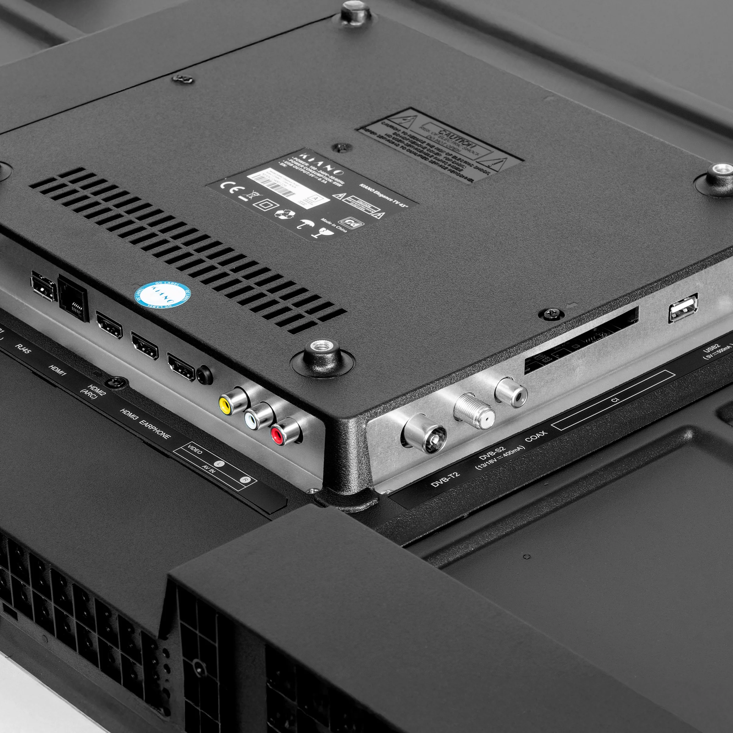 Kiano Elegance TV LED TV 43" 4K Smart Tv UHD Negro PVR WiFi