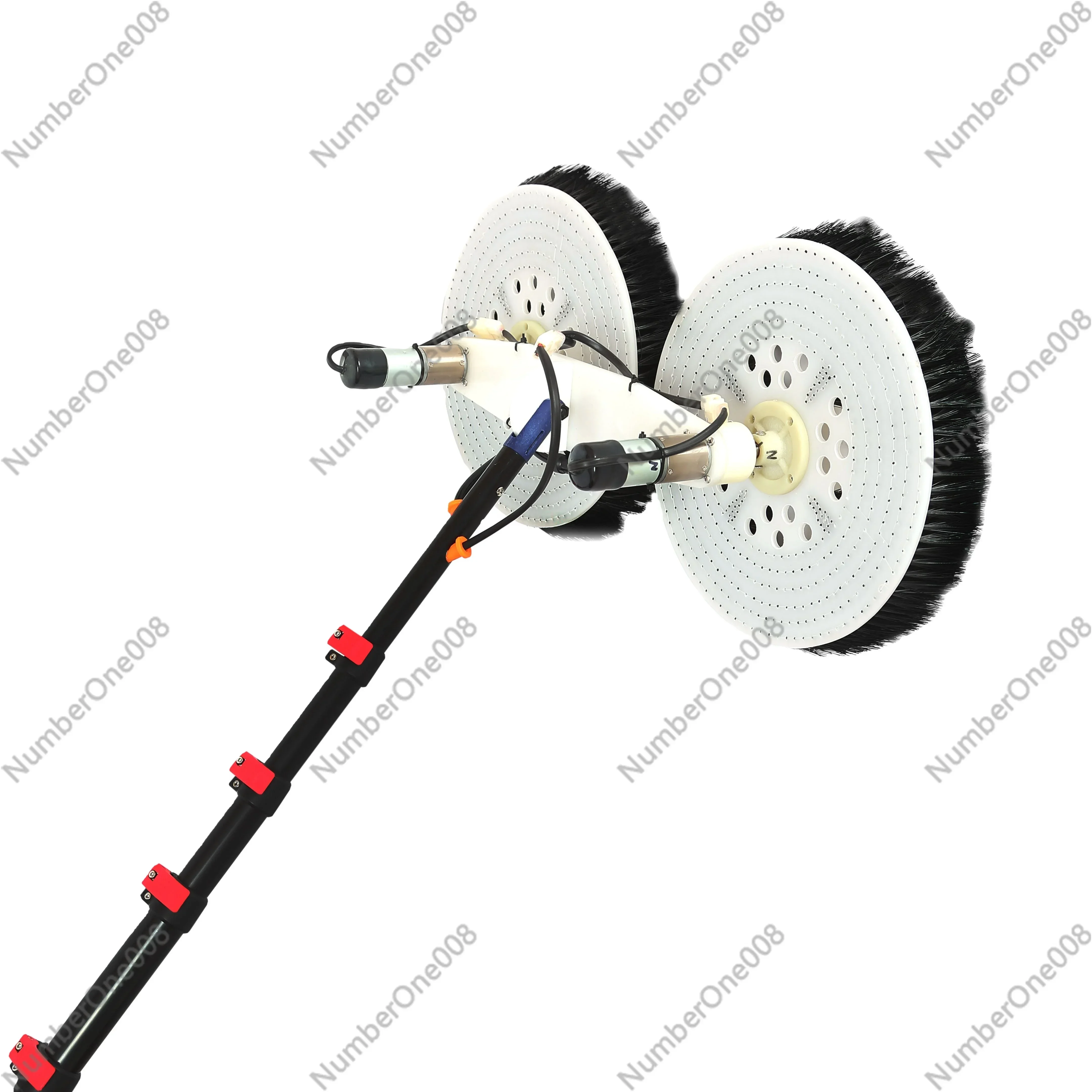 

Electric Rotating Double Ended Window Brush Solar PV Panel Cleaner with Telescopic Pole