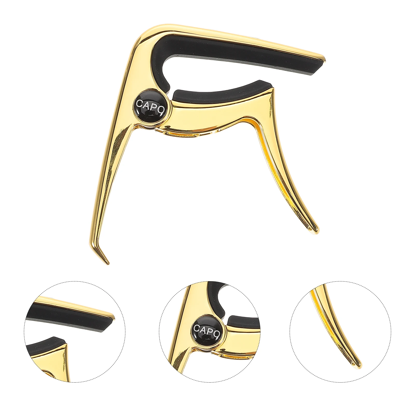 

Heavy Duty Guitar Capo for Acoustic Electric Classical Bass Quick Fixation Multi-Use Slot Design Compatible