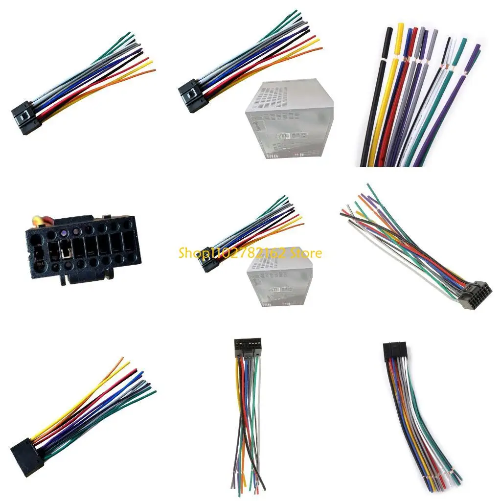 547B 16Pin الأسلاك يسخر محول 16Pin المقابس توصيل تحويل كابل لراديو السيارة