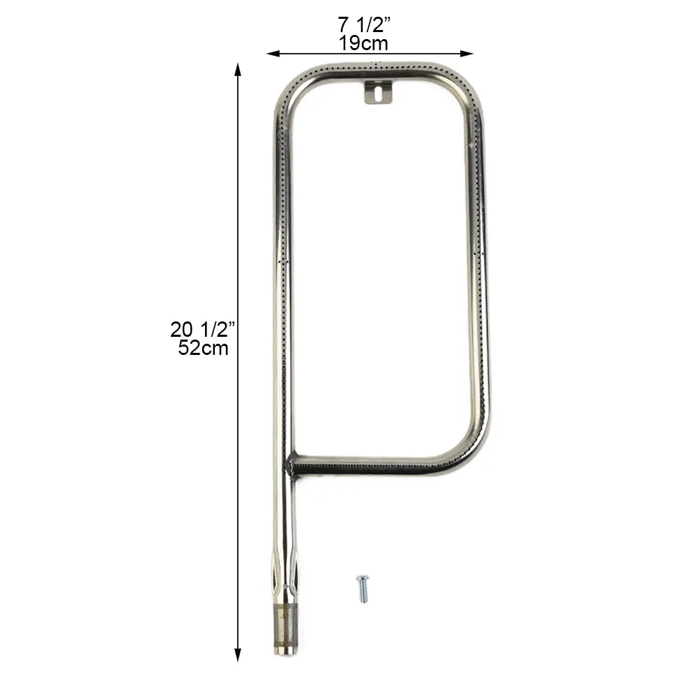 High Quality 1pcs Brand New Garden Yard Burner Grill Replacement Stainless Steel 52*19cm Q200/Q220/Q2000/Q2200