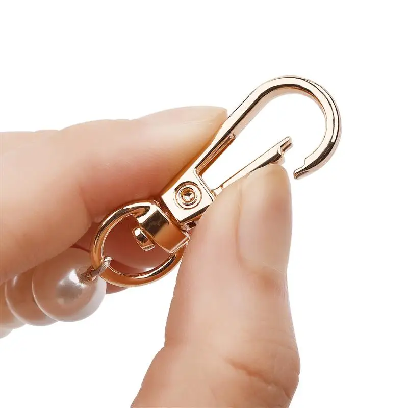 5Pcs/Lot Split Key Ring Swivel Lobster Clasp Hooks Key Ring Swivel Connector Carabiner for Jewelry Findings Making DIY Handcraft