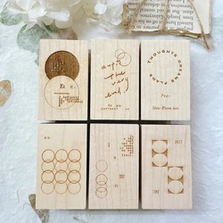 Vintage Endless Series II Wooden Rubber Stamp for DIY Scrapbooking Photo Album Card Making