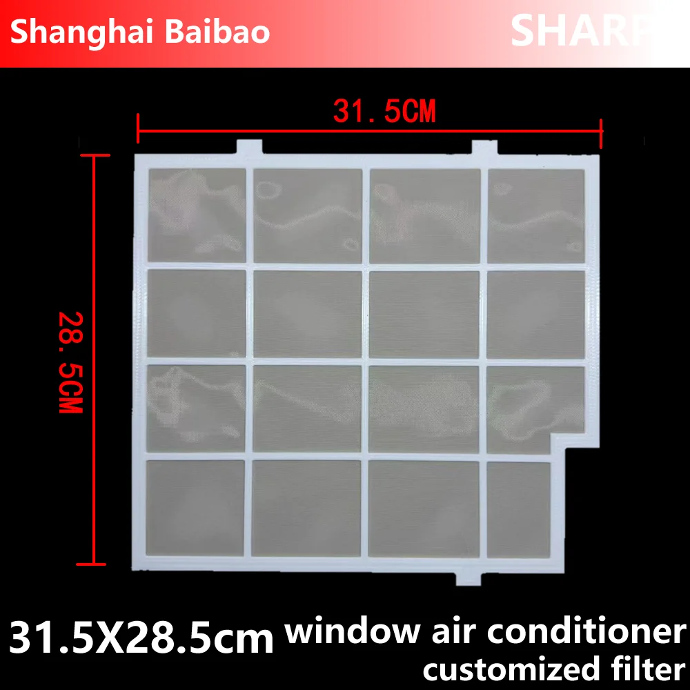 Filtro Personalizzato Per Condizionatore D'aria Sharp, Nuovo Filtro Antipolvere Per Condizionatore D'aria A Finestra, Dimensioni Schermo: 31,5X28,5Cm
