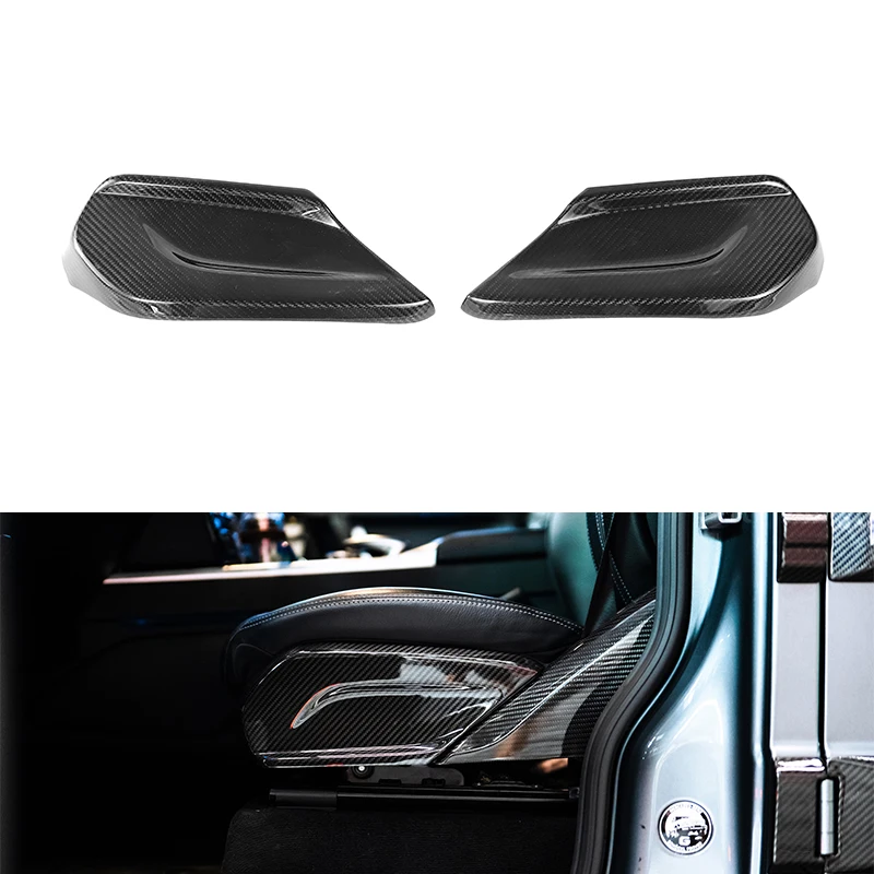 2019 year W463A W464  dry carbon black/red interior parts sticker Seat side trim panel for W464 G500 G63 G550 Seat side trim