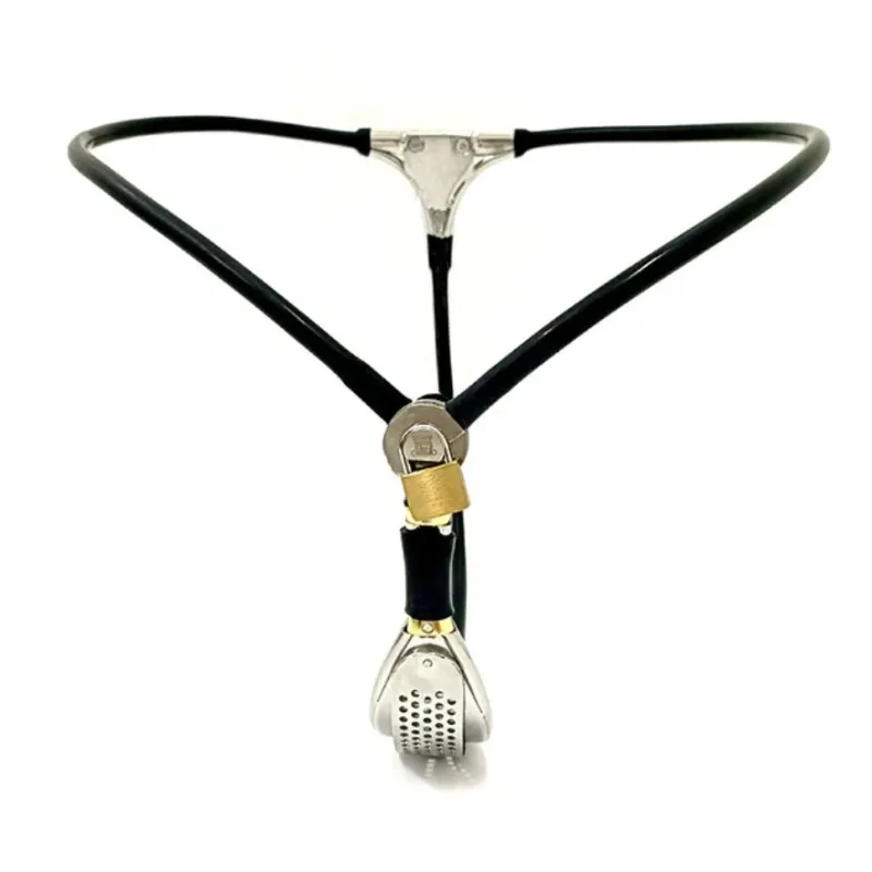 Chastity Pants Invisible Stainless Steel Belt with Lock Cage BDSM Urethral Tube Strapon Underwear Erotic Sexy Toys for Woman18+ 4
