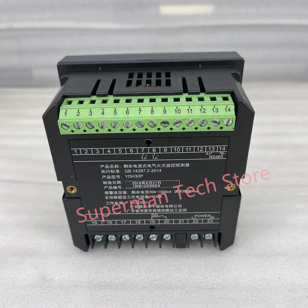 

multifunctional residual current electrical fire monitoring detector YDH30P