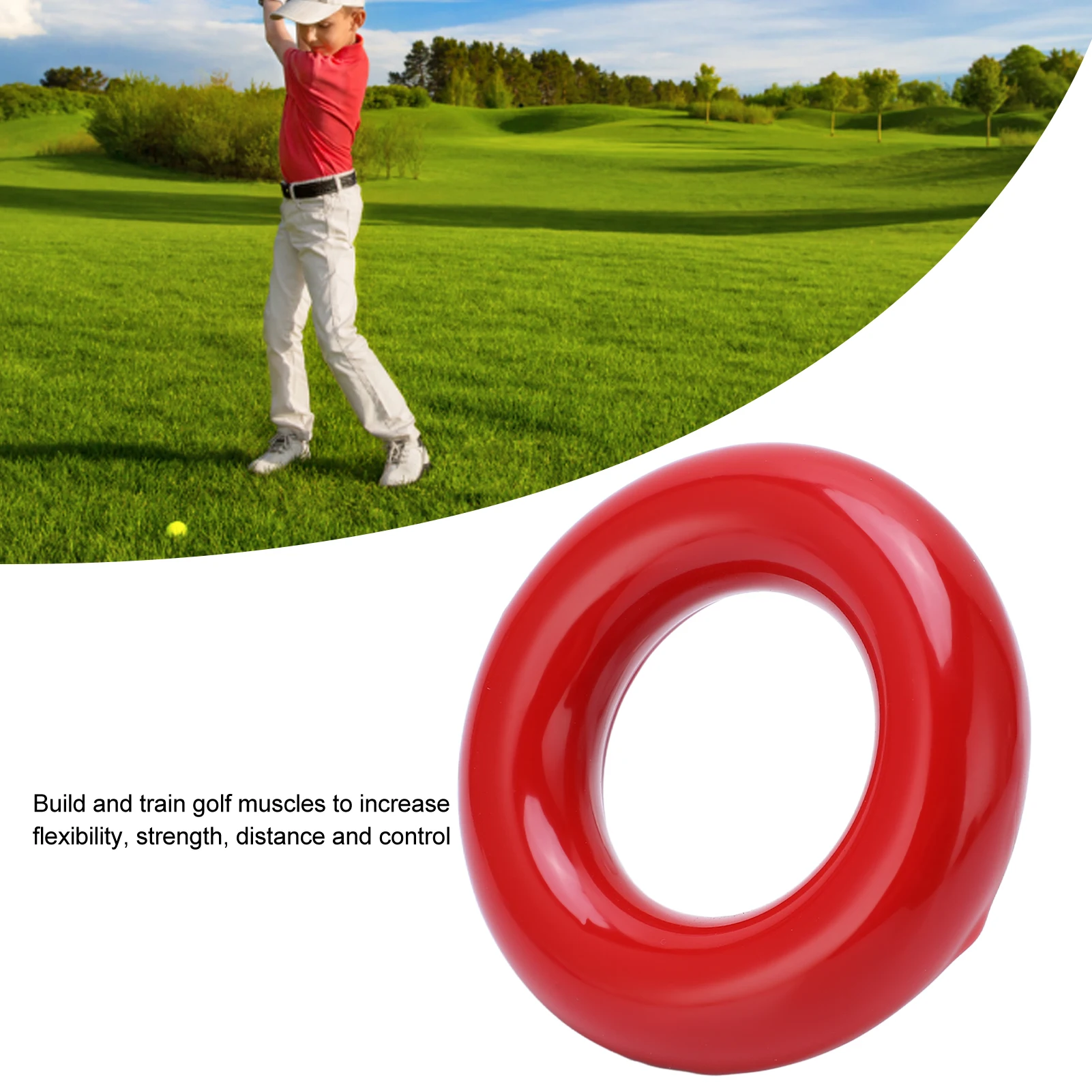 Golf Weighting Ring Round Glossy Trainning Golf Swing Weight Donut for Warm Up 2pcs Golf Trainning Weighting Ring