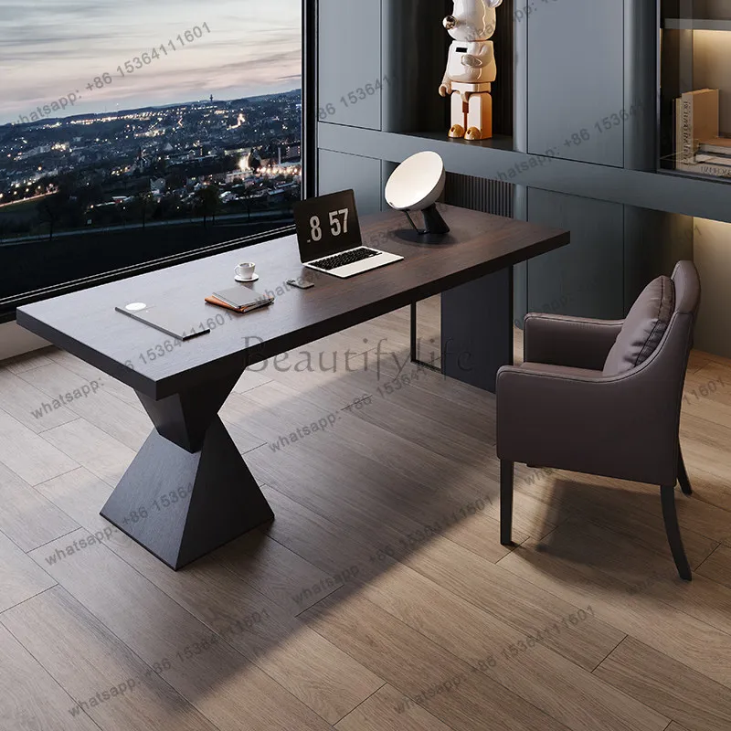 

LX Italian minimalism Light luxury modern studio Computer Room desks room desks and workstatio