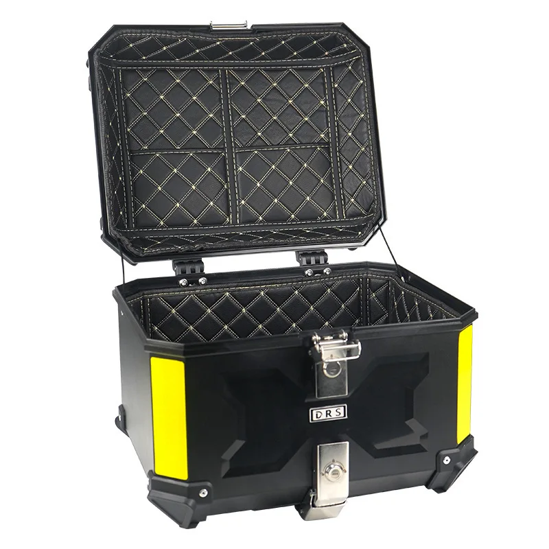 45Lpp plastic trunk motorcycle scooter trunk waterproof large capacity trunk luggage quick release wholesale