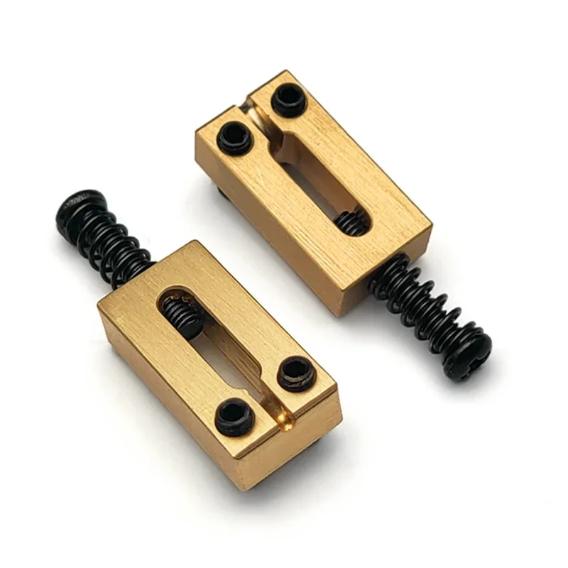 6Pcs/Set Brass Saddle Flat Top Guitar Bridge Saddles 10.5MM/10.8MM for Electric Guitar Bridge or Tremolo Bridge Guitar Parts