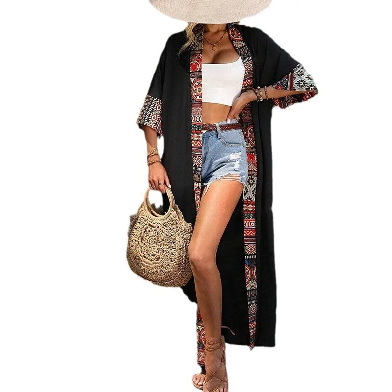 2025, neu für Damen, Freizeit, Urlaub, Blumen-Bikini, Badeanzug, Strand, Sonnenschutz, Kapuzenpullover