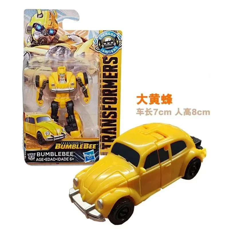 Takara Tomy Hasbro Transformers Toys Bumblebee Optimus Prime Hot Rod Cliffjumper Rollbar Ornaments Figure Model Toys 8cm PVC